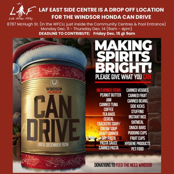 LAF ESC Supports Windsor Honda's Food Drive